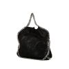 Stella McCartney Falabella Fold Over bag worn on the shoulder or carried in the hand in black canvas - 00pp thumbnail