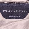 Stella McCartney Falabella Fold Over bag worn on the shoulder or carried in the hand in black canvas - Detail D4 thumbnail