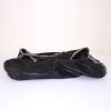 Stella McCartney Falabella Fold Over bag worn on the shoulder or carried in the hand in black canvas - Detail D5 thumbnail