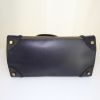Celine Luggage large model handbag in khaki, black and nude tricolor leather - Detail D4 thumbnail