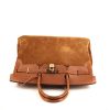 Hermès Birkin Grizzly handbag in gold Barenia leather and gold doblis calfskin - 360 Front thumbnail