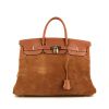 Hermès Birkin Grizzly handbag in gold Barenia leather and gold doblis calfskin - 360 thumbnail