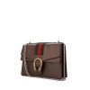 Gucci Dionysus shoulder bag in brown leather and green canvas - 00pp thumbnail