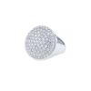 Cartier Jeton large model ring in white gold and diamonds - 00pp thumbnail