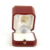 Anello Cartier Jeton modello grande in oro bianco e diamanti - Detail D2 thumbnail