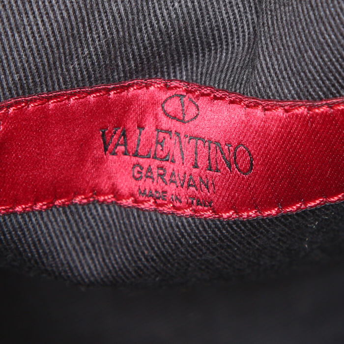 Sac à dos Valentino Rockstud en cuir noir - Detail D3