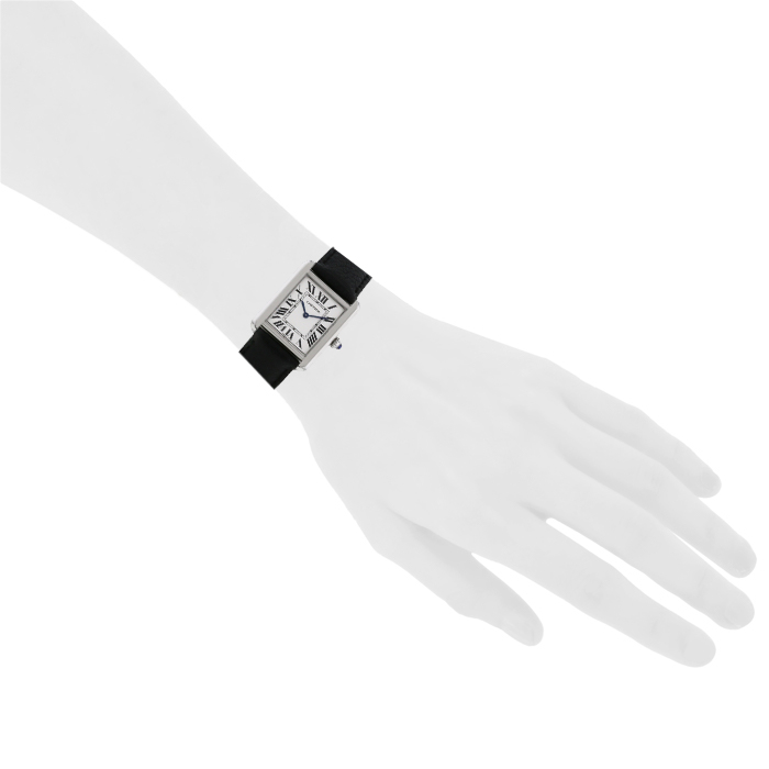 Orologio Cartier Tank Solo  modello piccolo in acciaio Ref :  3170 Circa  2019 - Detail D1