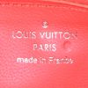 Portafogli Louis Vuitton Zippy in pelle marrone e profili corallo - Detail D3 thumbnail