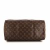 Louis Vuitton Speedy 40 cm weekend bag in brown monogram canvas and natural leather - Detail D4 thumbnail