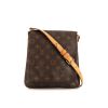 Louis Vuitton Musette Salsa small model shoulder bag in brown monogram canvas and natural leather - 360 thumbnail