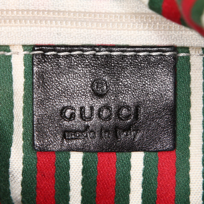 Sac à main Gucci Britt en cuir noir - Detail D3