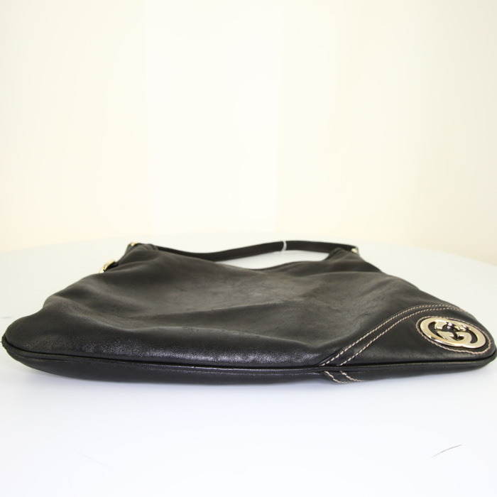Borsa Gucci Britt in pelle nera - Detail D4