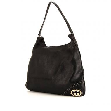 Borsa Gucci Britt in pelle nera