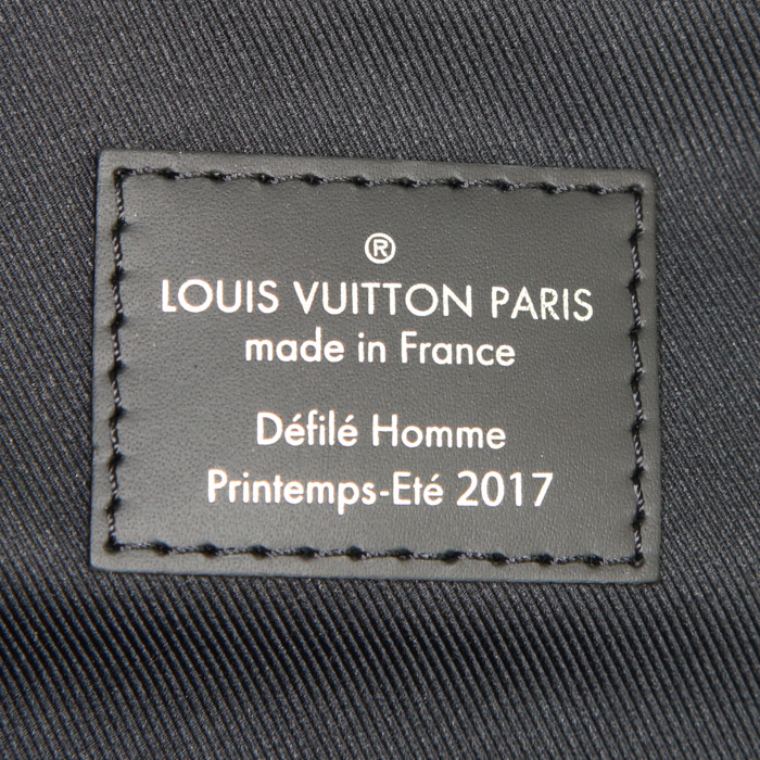 Louis Vuitton Steamer Bag weekend bag in monogram canvas and black leather - Detail D3