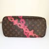 Shopping bag Louis Vuitton Neverfull modello medio in tela monogram con motivo e pelle naturale - Detail D4 thumbnail