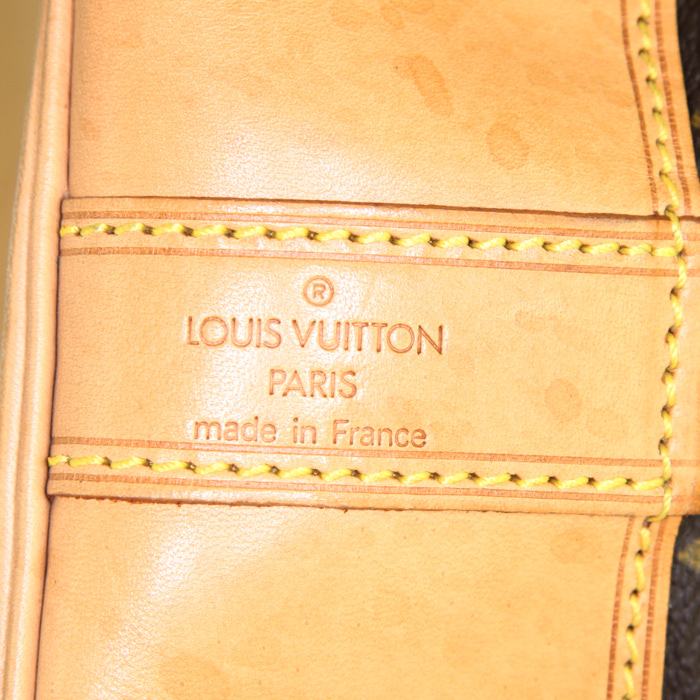 Zaino Louis Vuitton Randonnée in tela monogram e pelle naturale - Detail D3