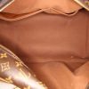 Borsa da viaggio Louis Vuitton Eole in tela monogram cerata marrone e pelle naturale - Detail D3 thumbnail