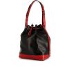 Louis Vuitton grand Noé shopping bag in black and red bicolor epi leather - 00pp thumbnail