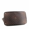 Louis Vuitton Cruiser 45 travel bag in ebene damier canvas and brown leather - Detail D4 thumbnail