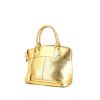 Borsa Louis Vuitton Lockit  in pelle suhali dorata e pelle lucida dorata - 00pp thumbnail