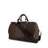 Borsa da viaggio Louis Vuitton Kendall in pelle taiga marrone - 00pp thumbnail
