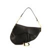 Dior Saddle handbag in black leather - 360 thumbnail