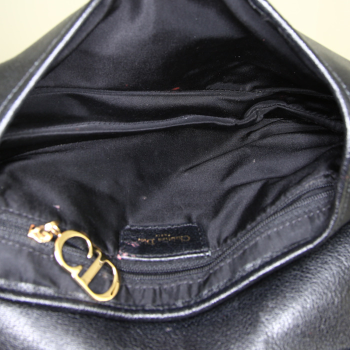 Borsa Dior Saddle in pelle nera - Detail D2