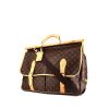 Borsa da viaggio Louis Vuitton Sac de chasse in tela monogram marrone e pelle naturale - 00pp thumbnail