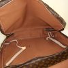 Borsa da viaggio Louis Vuitton Sac de chasse in tela monogram marrone e pelle naturale - Detail D3 thumbnail