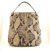 Cartier Marcello handbag in beige python - 360 thumbnail