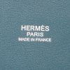 Borsa Hermès Tool Box modello medio in pelle Swift blu verde - Detail D4 thumbnail