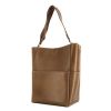 Céline Sac Sangle shoulder bag in brown smooth leather - 00pp thumbnail