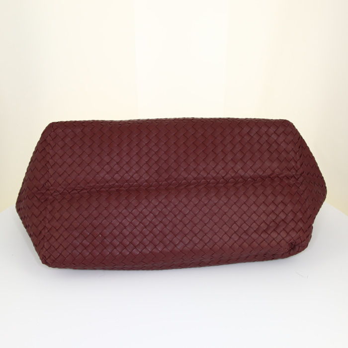 Borsa Bottega Veneta in pelle intrecciata bordeaux - Detail D4