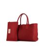 Shopping bag Bottega Veneta in pelle intrecciata rossa - 00pp thumbnail