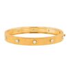 Buccellati Macri Classica medium model bracelet in pink gold,  white gold and diamonds - 00pp thumbnail