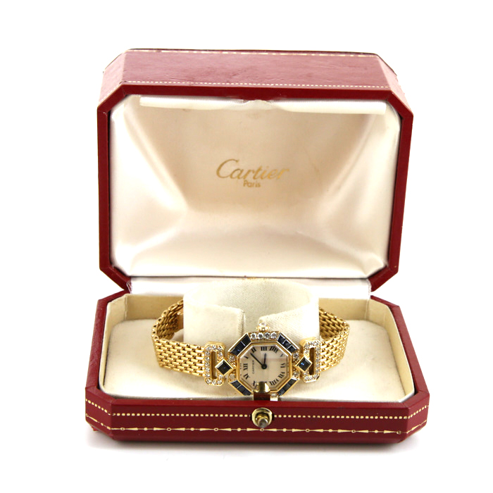 Reloj Cartier Vintage de oro amarillo Circa  1990