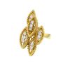 Vintage 1980's ring in yellow gold and diamonds - 00pp thumbnail