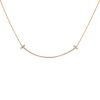 Tiffany & Co Smile T large model necklace in pink gold and diamonds - 00pp thumbnail