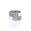 Dinh Van Seventies ring in white gold and diamonds - 360 thumbnail