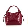 Burberry handbag in fuchsia patent leather - 360 thumbnail