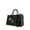 Balenciaga shopping bag in black leather - 00pp thumbnail