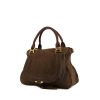 Chloé Marcie large model handbag in brown suede - 00pp thumbnail