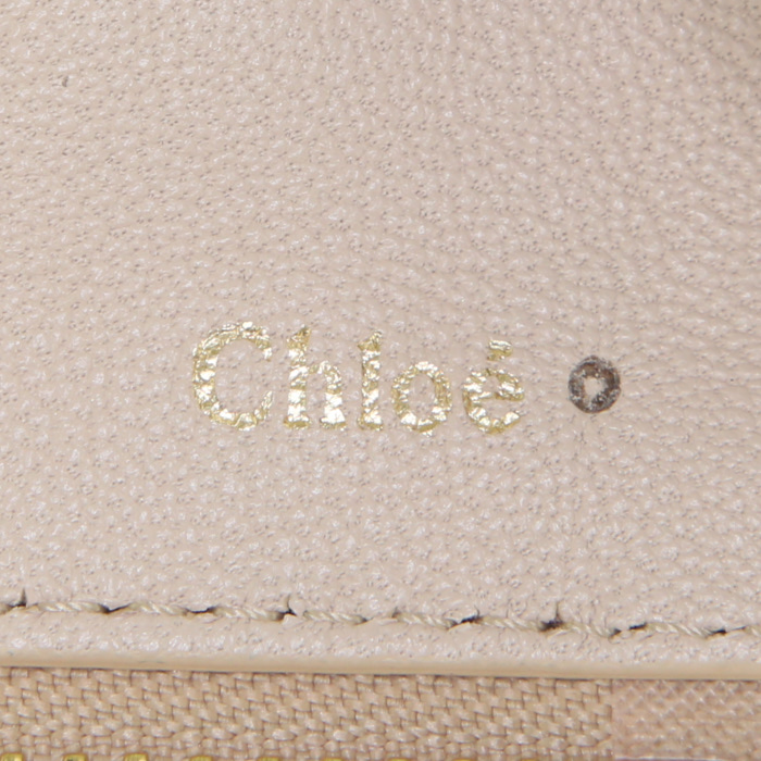 Chloé Angora shoulder bag in beige leather - Detail D3