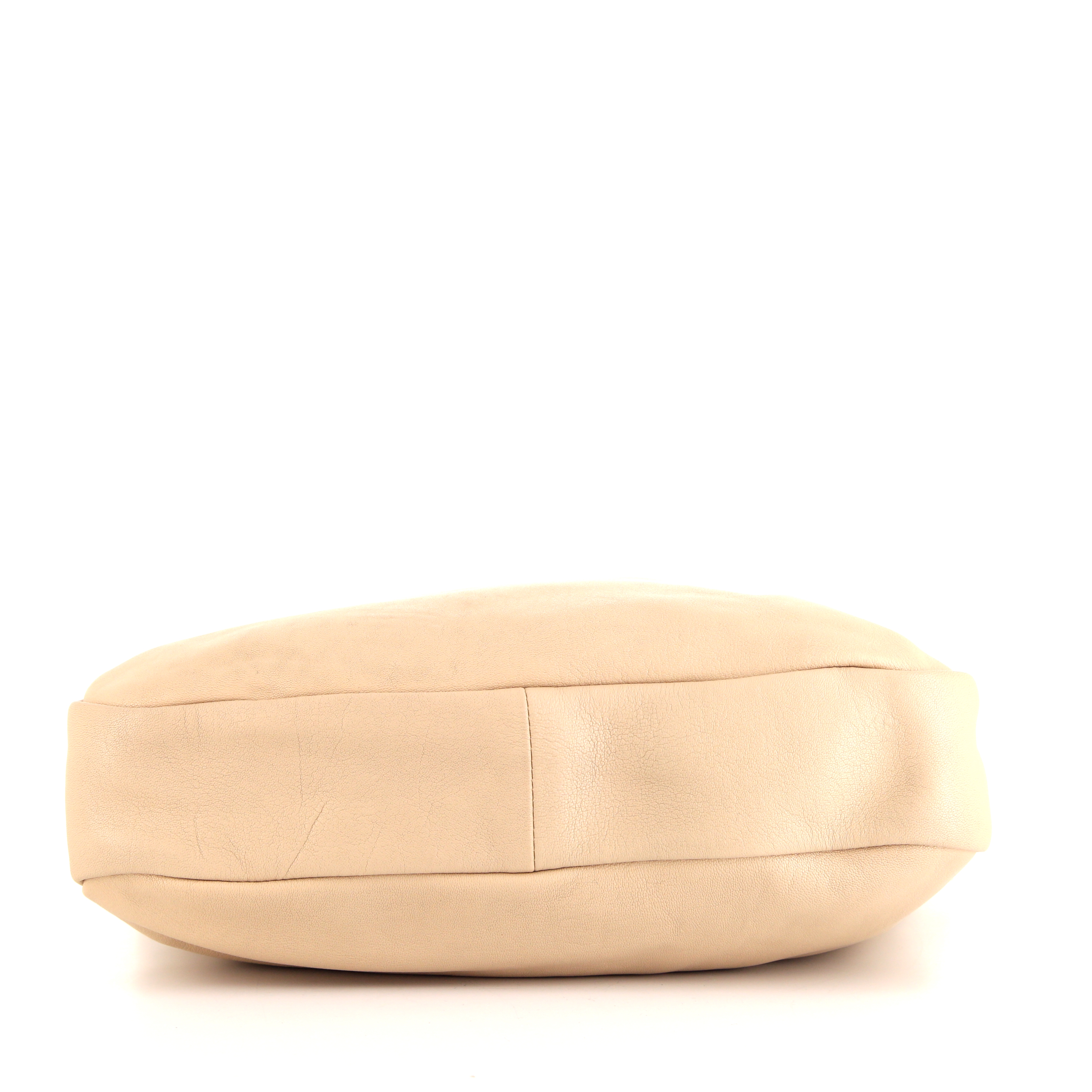 Chloé Angora shoulder bag in beige leather - Detail D4