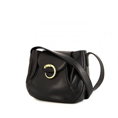Cartier Panthère shoulder bag in black leather