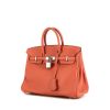 Hermes Birkin 25 cm handbag in pink Thé Swift leather - 00pp thumbnail