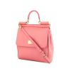 hermes 2016 pre owned pochette kelly mini bag item Sicily shoulder bag in pink grained leather - 00pp thumbnail