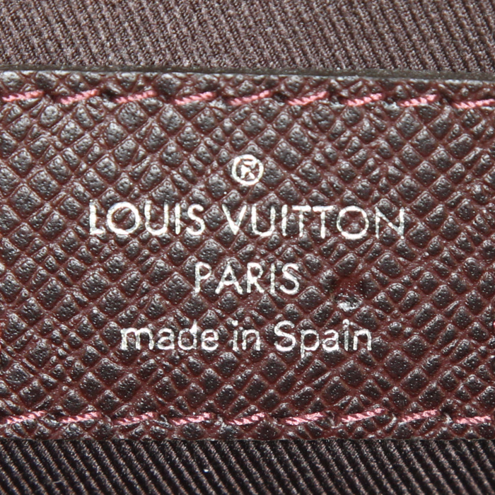 Borsa a tracolla Louis Vuitton Messenger in pelle taiga marrone - Detail D3