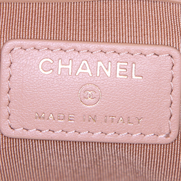 Chanel pouch in beige leather - Detail D3