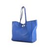 Mulberry shopping bag in blue leather - 00pp thumbnail